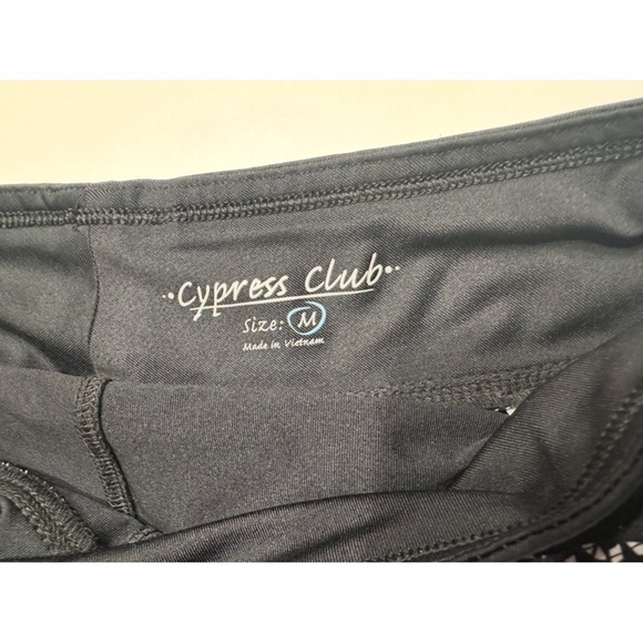 Cypress Club Womens Black/White Tummy Smoothing Skort Skirt Shorts A-Line Size M - Picture 5 of 9